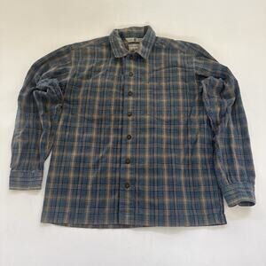 Vintage Royal Robbins Shirt Mens Medium Utility Safari Button Up 90s Hiking Fish